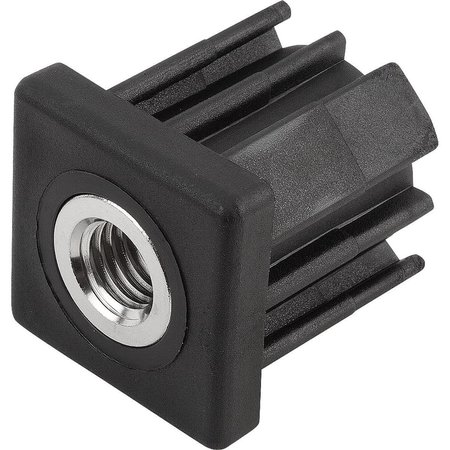 KIPP Screw Plug, 40 mm Dia, Black, Plastic K0430.164020